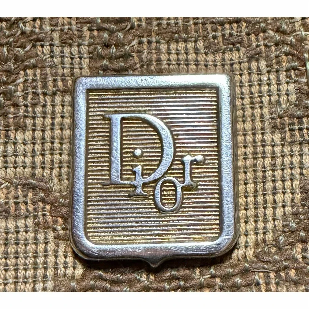 Christian Dior Brown Trotter Coin Snap Pouch